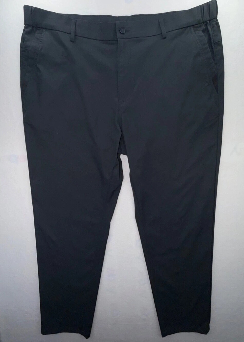 Jack Archer Space Black Mens Pants 38x30 Flat Front Polyester Chino